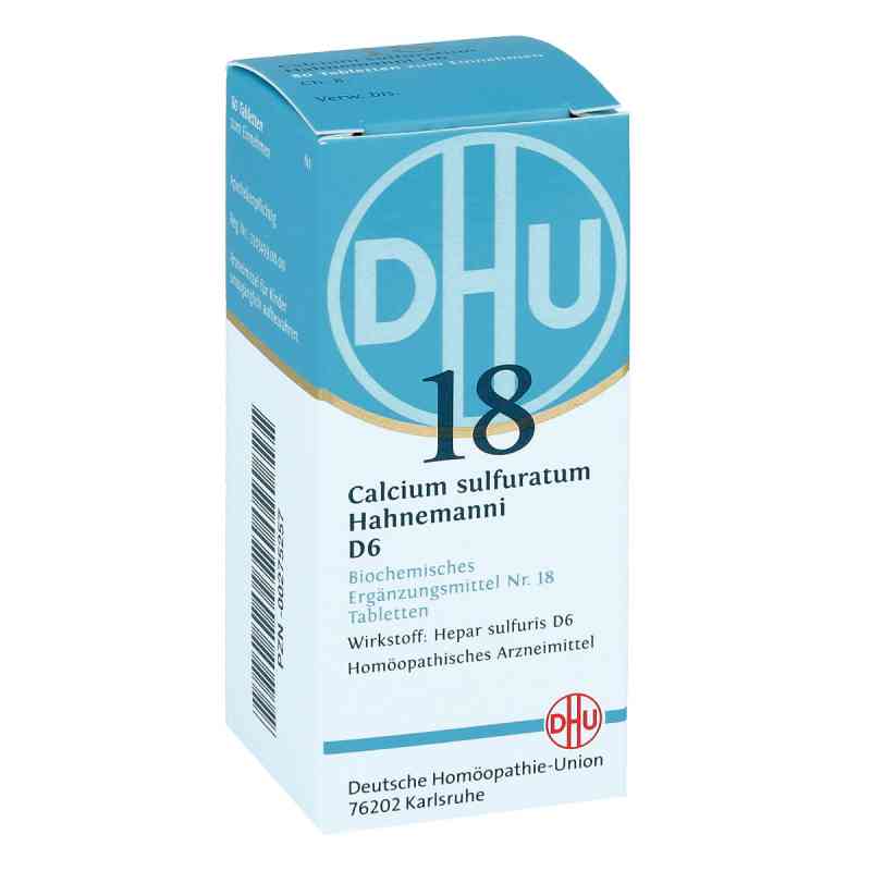 Biochemie Dhu 18 Calcium sulfuratum D6 Tabletten 80 stk von DHU-Arzneimittel GmbH & Co. KG PZN 00275257