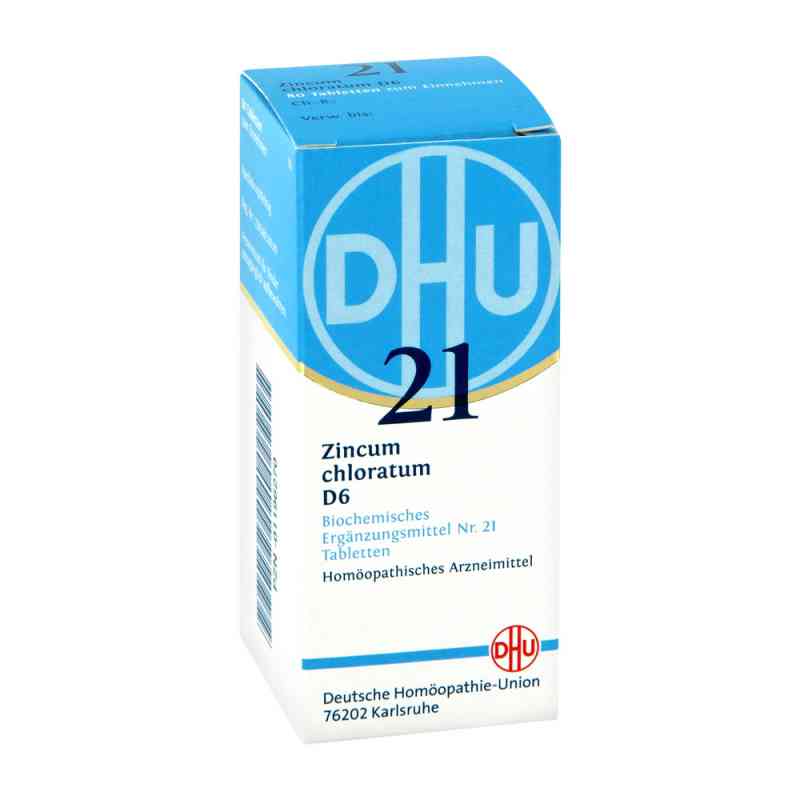 Biochemie Dhu 21 Zincum chloratum D6 Tabletten 80 stk von DHU-Arzneimittel GmbH & Co. KG PZN 01196270