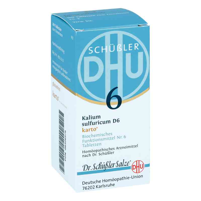 Biochemie Dhu 6 Kalium Sulfur D6 Karto Tabletten 200 stk von DHU-Arzneimittel GmbH & Co. KG PZN 06326576