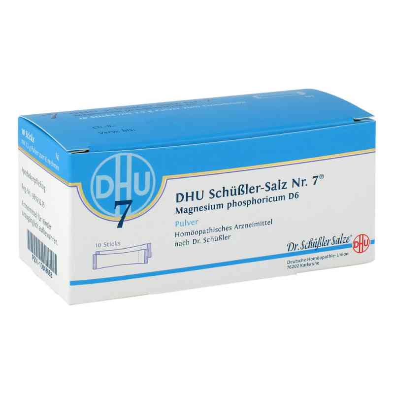 Biochemie Dhu 7 Magnesium phosphoricum D6 Sticks Pulver 10 stk von DHU-Arzneimittel GmbH & Co. KG PZN 10048663