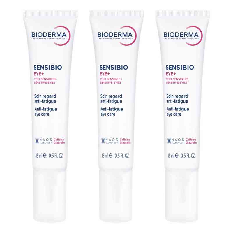Bioderma Sensibio Eye Augenpflege Gel 3x15 ml von NAOS Deutschland GmbH PZN 08104743