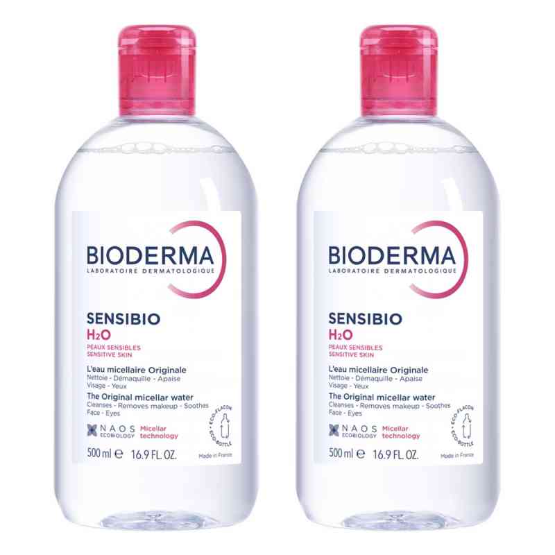 Bioderma Sensibio H2o reinigende Lösung 2x500 ml von NAOS Deutschland GmbH PZN 08107807