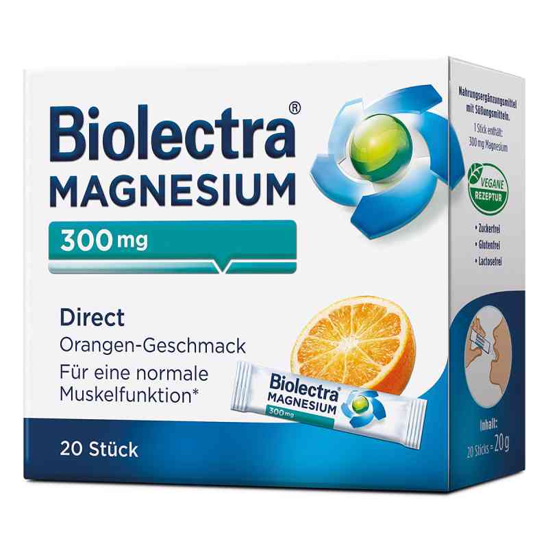 Biolectra Magnesium 300 mg Direct Orange 20 stk von HERMES Arzneimittel GmbH PZN 07795646