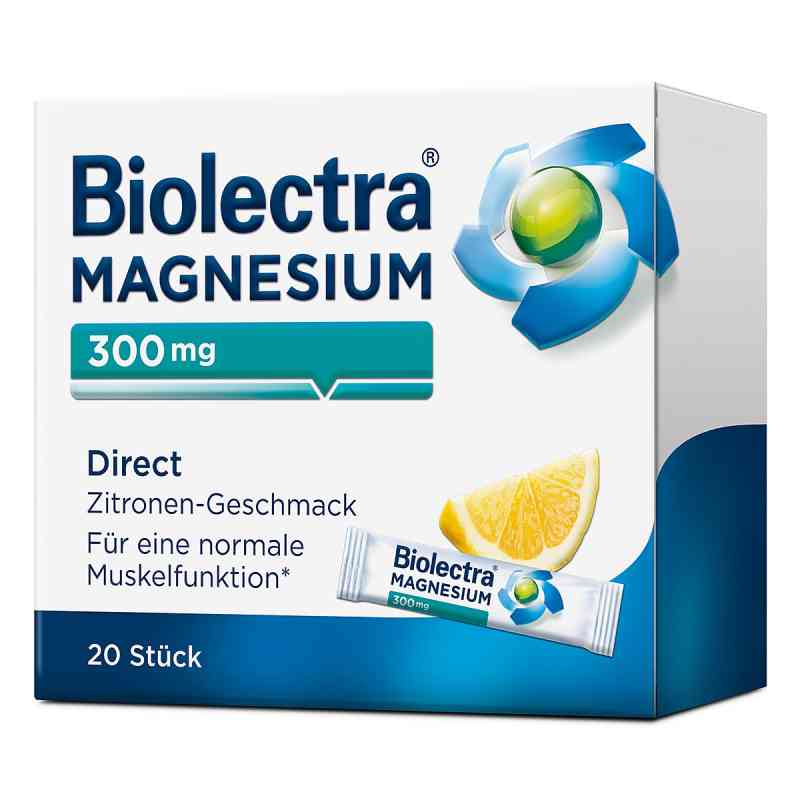 Biolectra Magnesium 300 mg Direct Zitrone 20 stk von HERMES Arzneimittel GmbH PZN 04115295