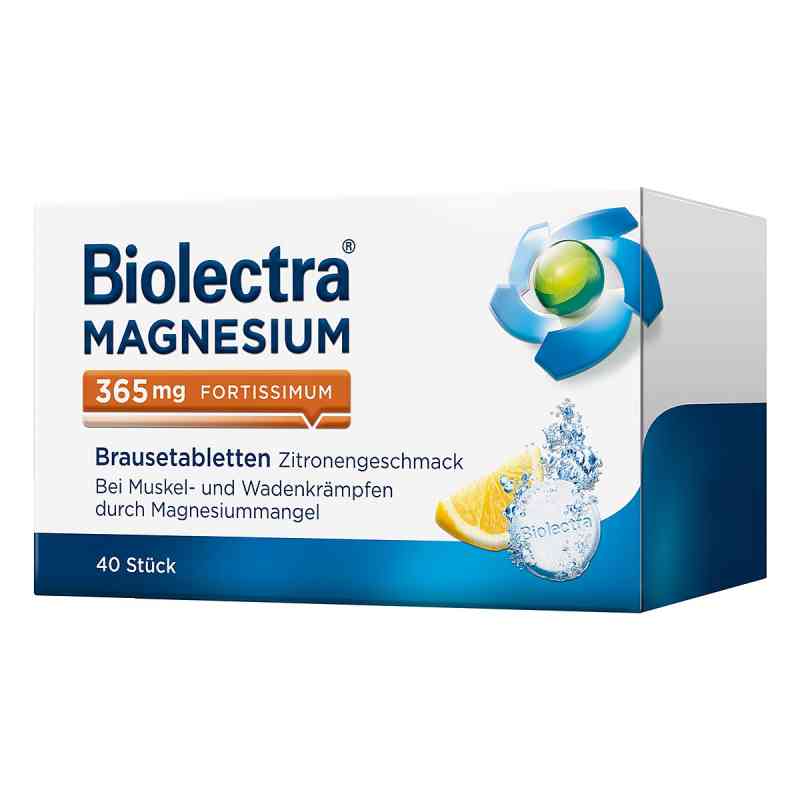 Biolectra Magnesium 365 mg Fortissimum Zitrone 40 stk von HERMES Arzneimittel GmbH PZN 06649552