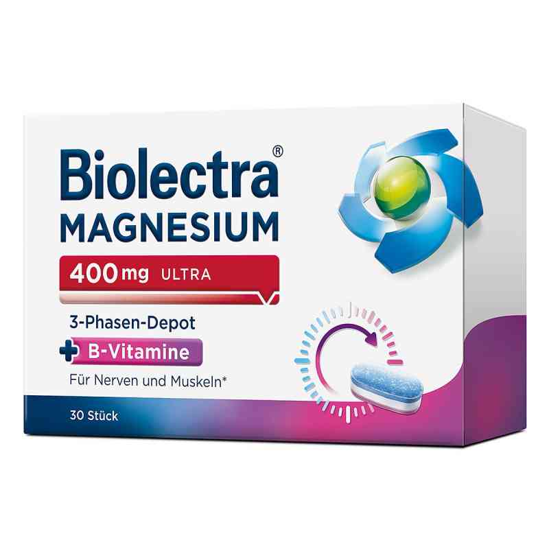 Biolectra Magnesium 400 mg 3-Phasen-Depot 30 stk von HERMES Arzneimittel GmbH PZN 16604993
