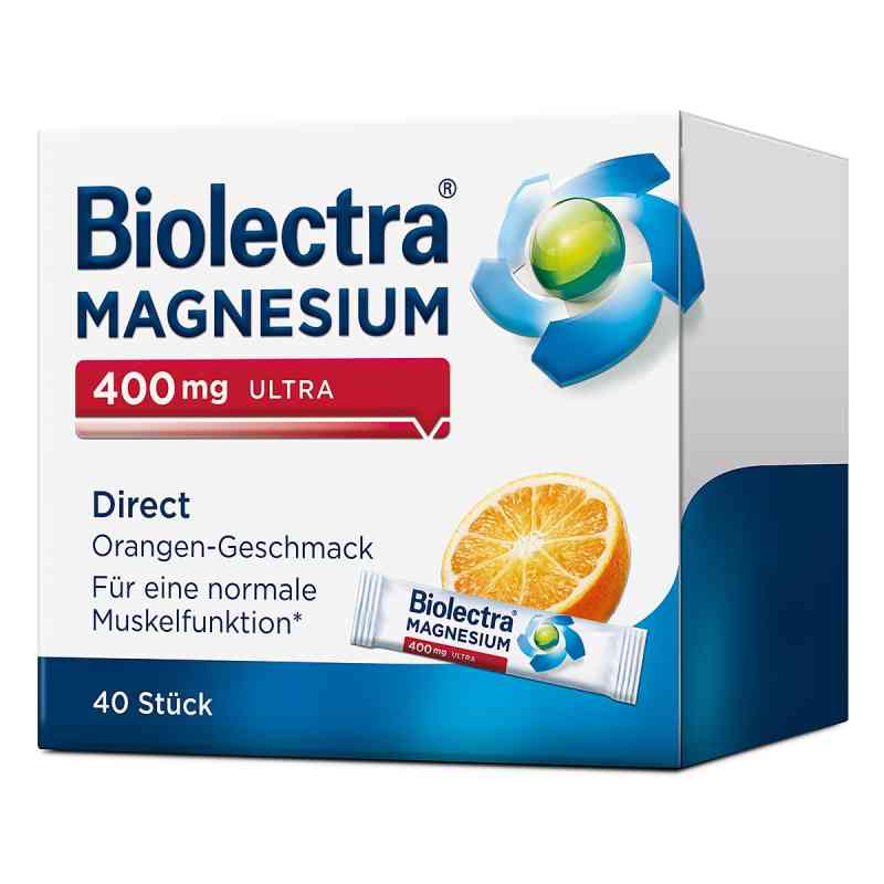 Biolectra Magnesium 400 mg Ultra Direct Orange 40 stk von HERMES Arzneimittel GmbH PZN 10252180