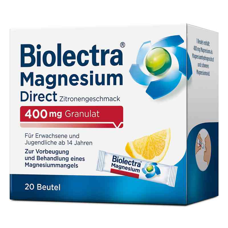 Biolectra Magnesium 400 mg Ultra Direct Zitrone 40 stk von HERMES Arzneimittel GmbH PZN 10252168