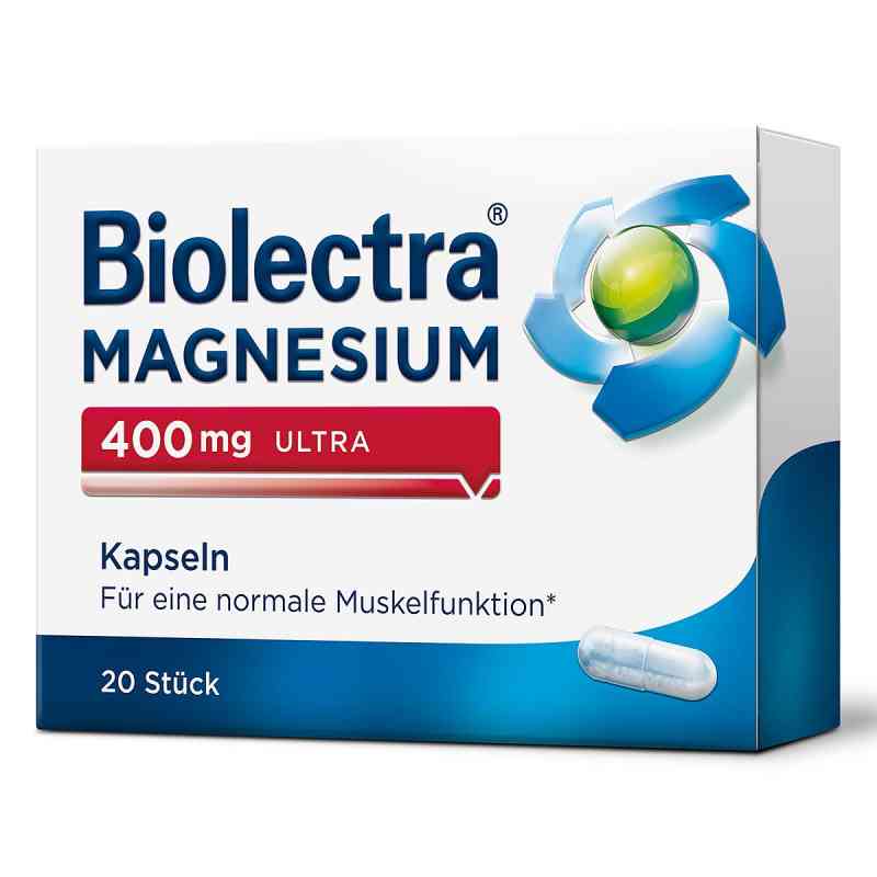 Biolectra Magnesium 400 mg Ultra Kapseln 20 stk von HERMES Arzneimittel GmbH PZN 10043625