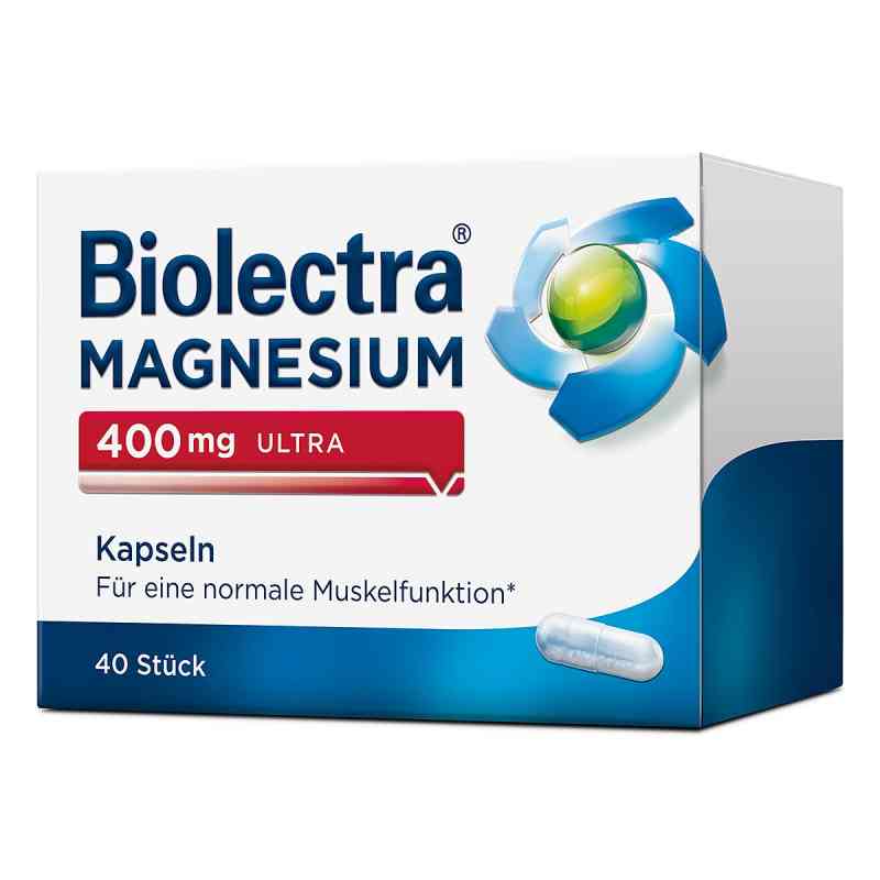 Biolectra Magnesium 400 mg Ultra Kapseln 40 stk von HERMES Arzneimittel GmbH PZN 10043631
