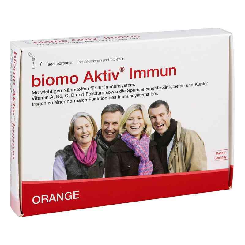 Biomo Aktiv Immun Trinkflasche + Tab. 7-Tages-Kombi 1 Pck von biomo pharma GmbH PZN 10186922