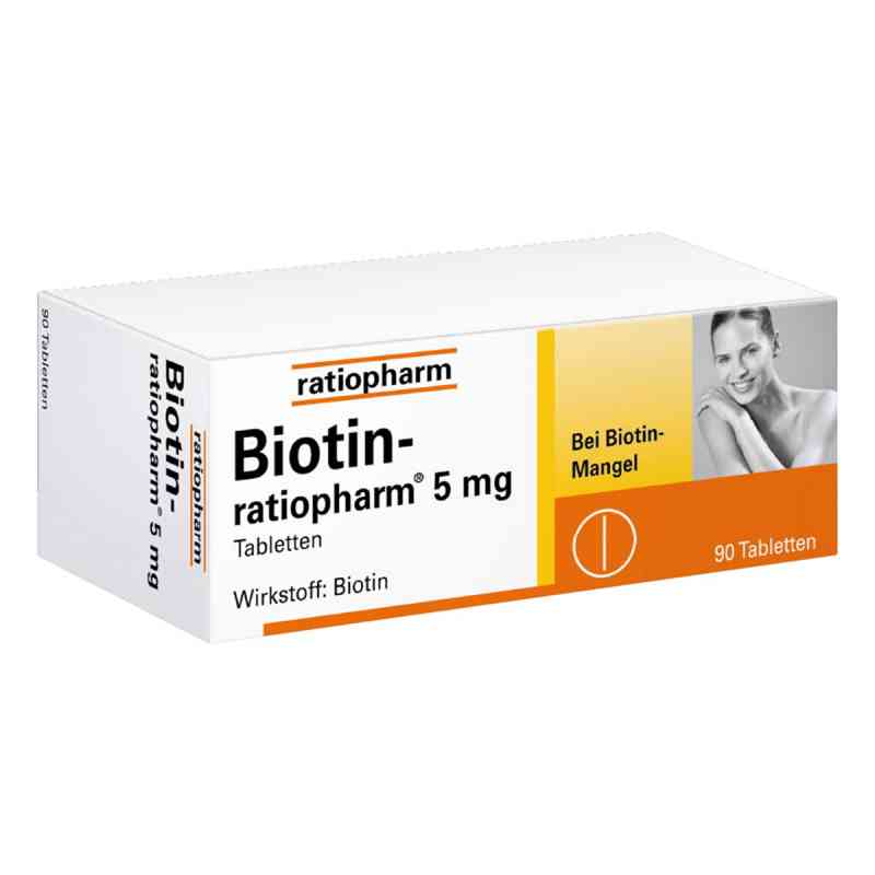 Biotin Ratiopharm 5 mg Tabletten 90 stk von ratiopharm GmbH PZN 03659722