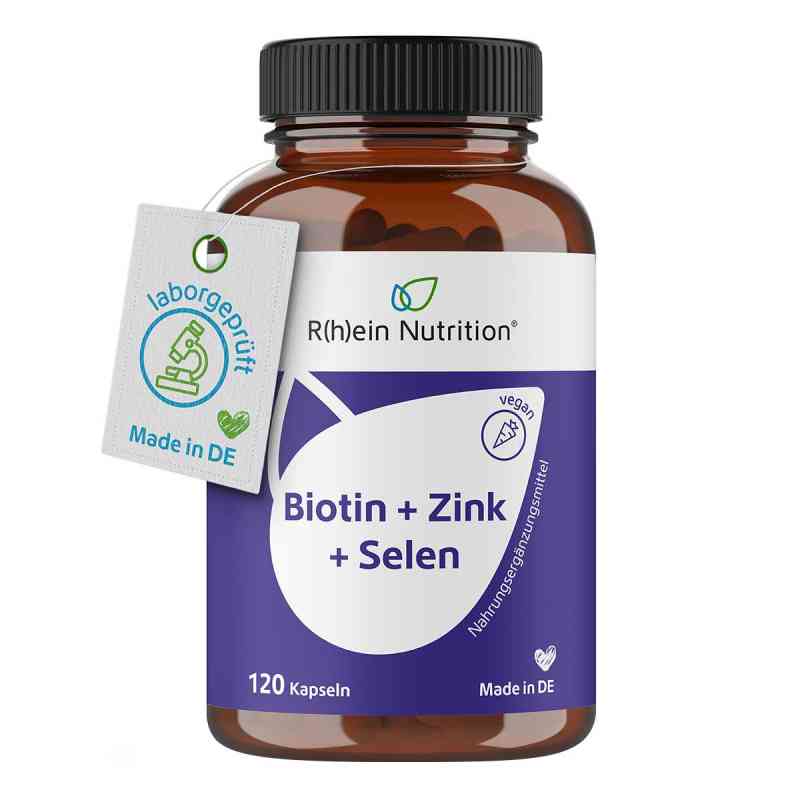 Biotin+Zink+Selen f. Haut Haare & Nägel Kapseln 120 stk von R(h)ein Nutrition & Health GmbH PZN 18033218