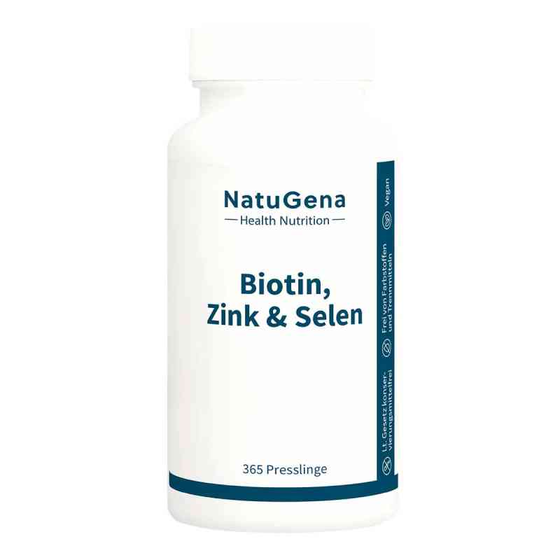 Biotin+Zink+Selen Hochdosiert+Vegan Presslinge 365 stk von NatuGena GmbH PZN 20339290