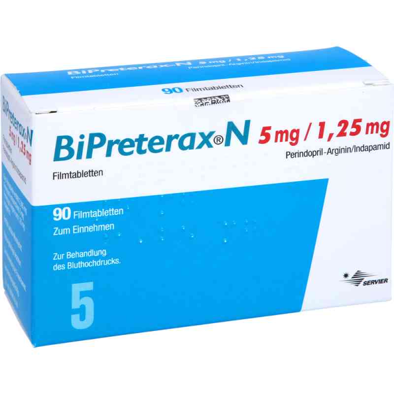 Bipreterax N 5 mg/1,25 mg Filmtabletten 90 stk von Pharma Gerke Arzneimittelvertriebs GmbH PZN 06349347