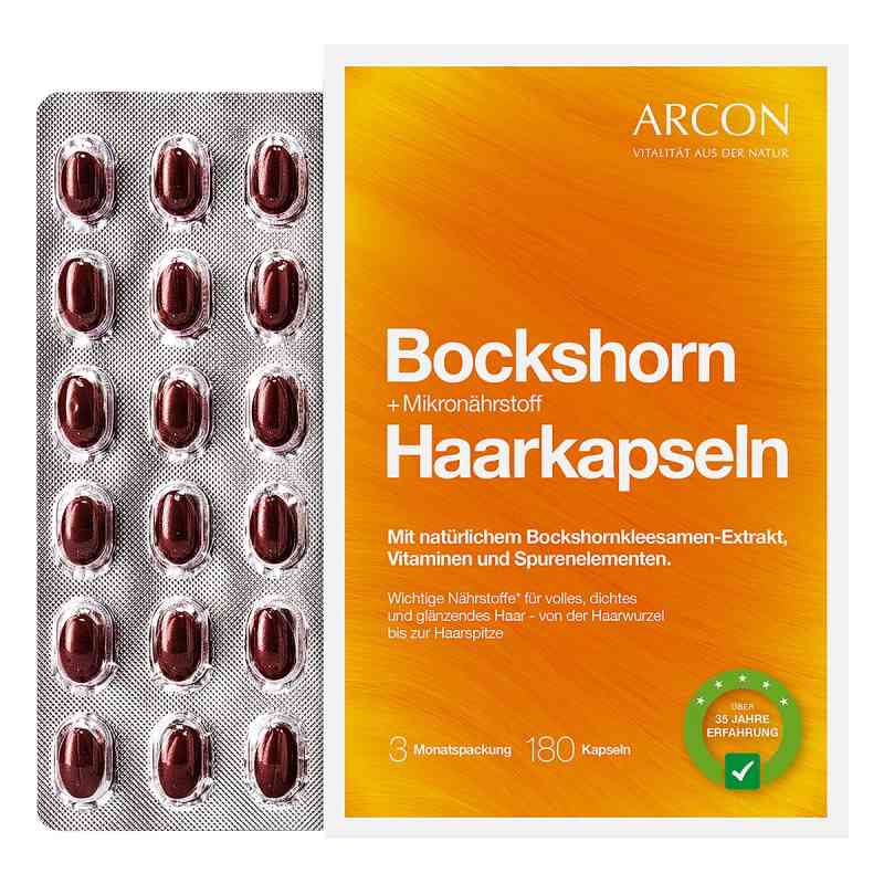 Bockshorn + Mikronährstoff Haarkapseln Tisane p 180 stk von Arcon International GmbH PZN 05010569