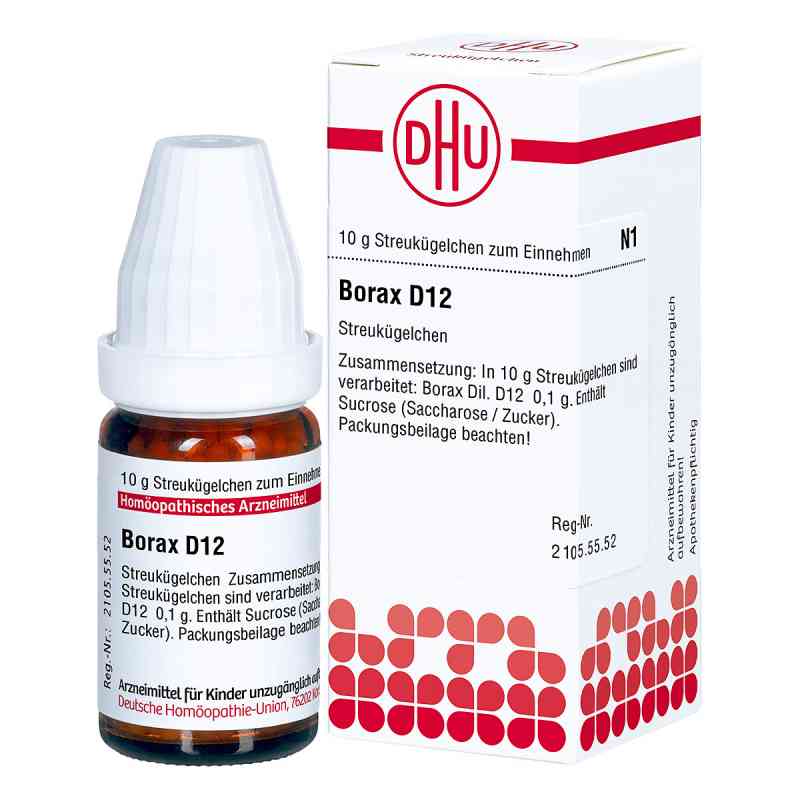 Borax D12 Globuli 10 g von DHU-Arzneimittel GmbH & Co. KG PZN 02894734