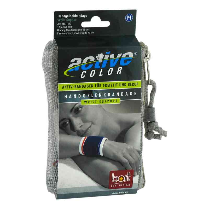 Bort Activecolor Handgelenkbandage medium blau 1 stk von Bort GmbH PZN 06914356