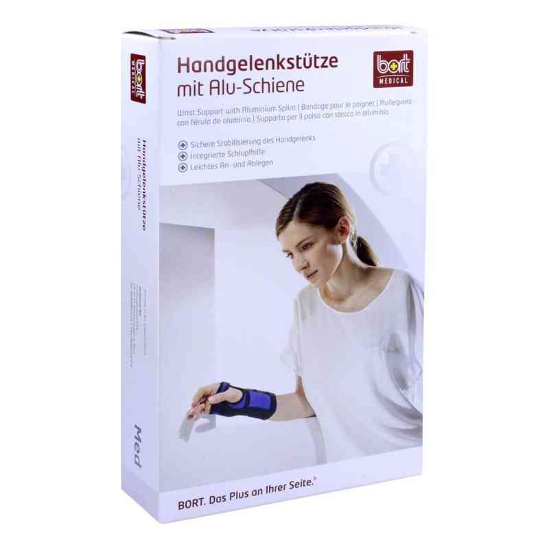 Bort Handgelenkstütze mit Alusch.rec.small blau 1 stk von Bort GmbH PZN 00945309