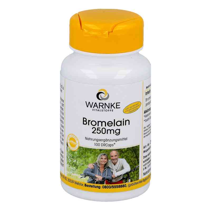 Bromelain 250 mg magensaftresistente Kapseln 100 stk von Warnke Vitalstoffe GmbH PZN 11376292