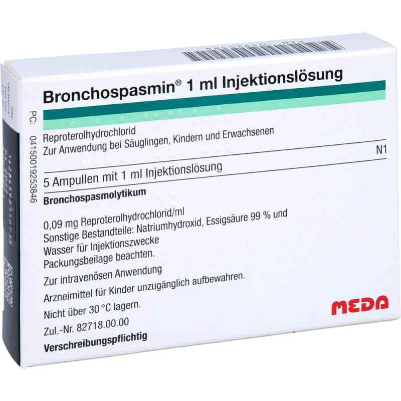 Bronchospasmin Injektionslösung 5X1 ml von Viatris Healthcare GmbH PZN 01925384