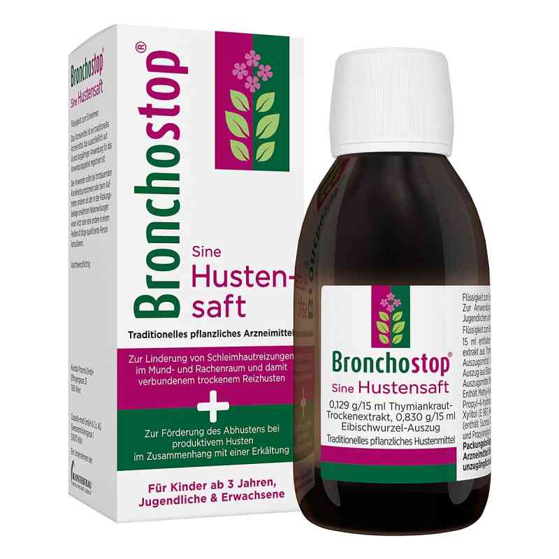 Bronchostop Sine Hustensaft 200 ml von MCM KLOSTERFRAU Vertr. GmbH PZN 16620236