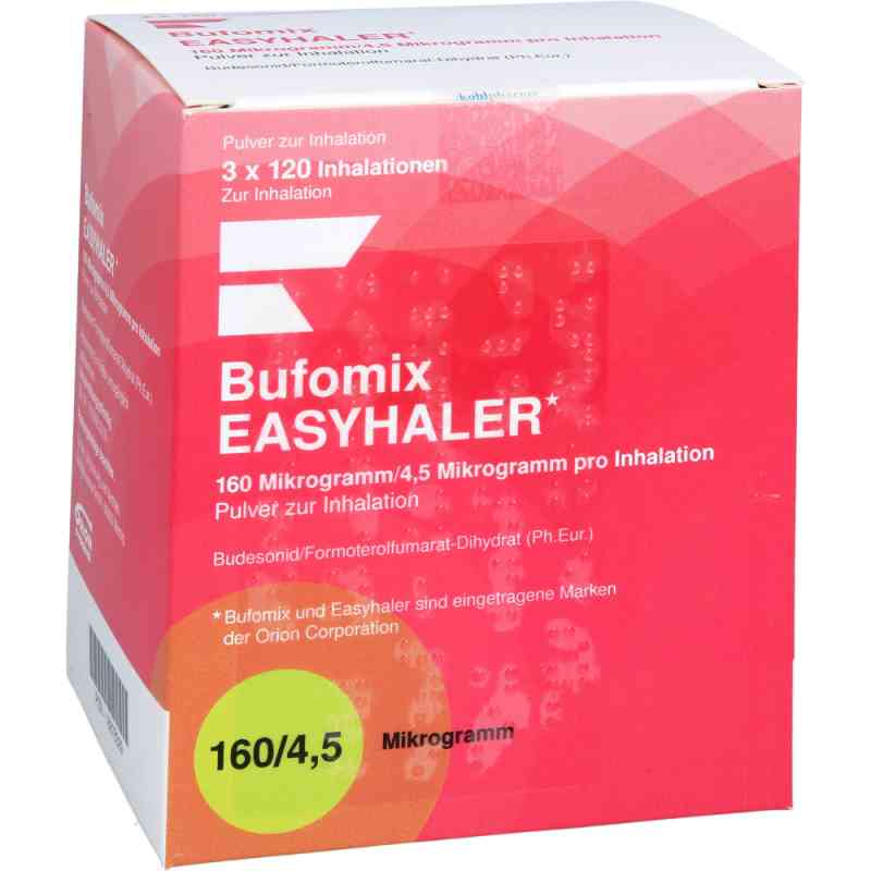 Bufomix Easyhaler 160/4,5 Μg/dosis 3x120ed Inh.-p. 3 stk