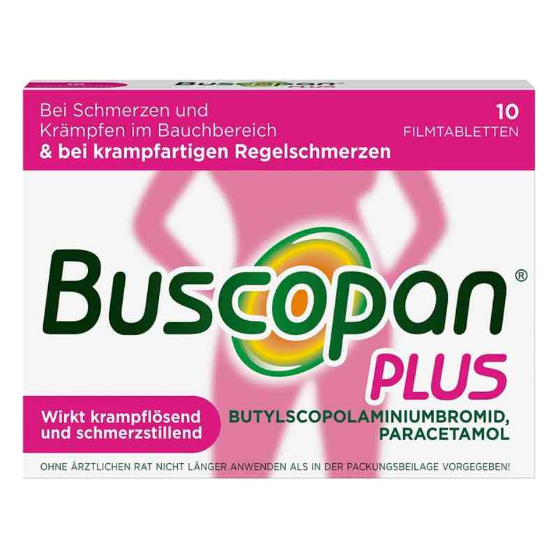 Buscopan Plus Filmtabletten bei Bauchschmerzen & Regelschmerzen 10 stk von A. Nattermann & Cie GmbH PZN 19105693