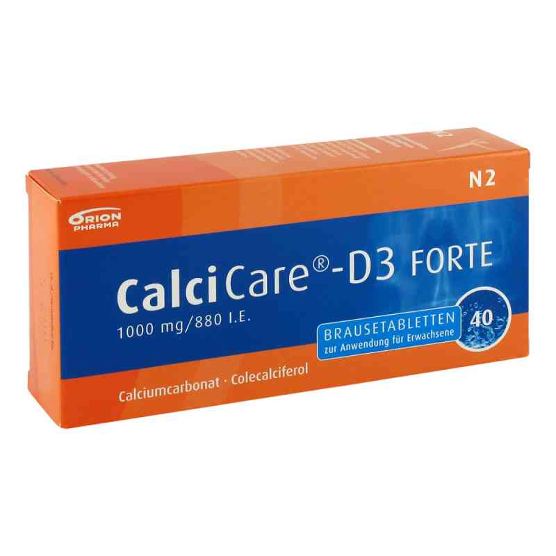 CalciCare-D3 FORTE 1000mg/880 internationale Einheiten 40 stk von Orion Pharma GmbH Marketing PZN 04787623