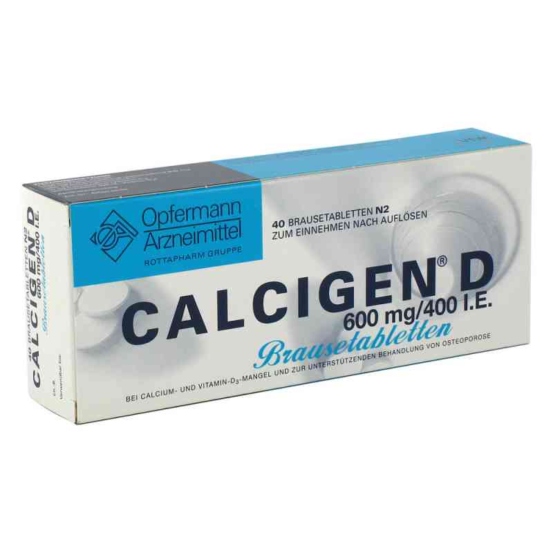 CALCIGEN D 600mg/400 internationale Einheiten 40 stk von MEDA Pharma GmbH & Co.KG PZN 00662178