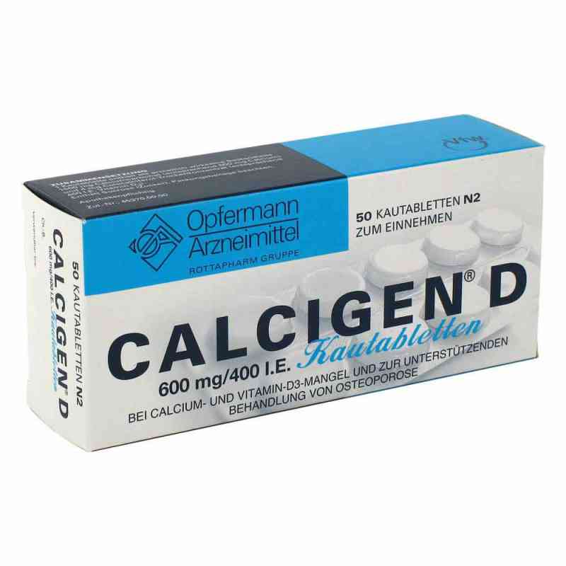 CALCIGEN D 600mg/400 internationale Einheiten 50 stk von MEDA Pharma GmbH & Co.KG PZN 00662155