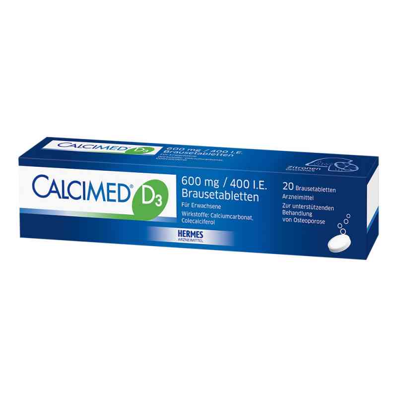 Calcimed D3 600 mg/400 I.E. Brausetabletten 20 stk von HERMES Arzneimittel GmbH PZN 09750116