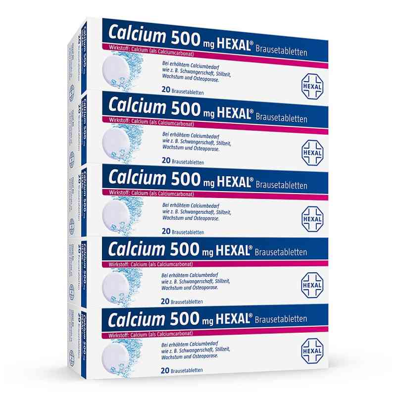 Calcium 500 mg HEXAL® Brausetabletten 100 stk von Hexal AG PZN 07383926