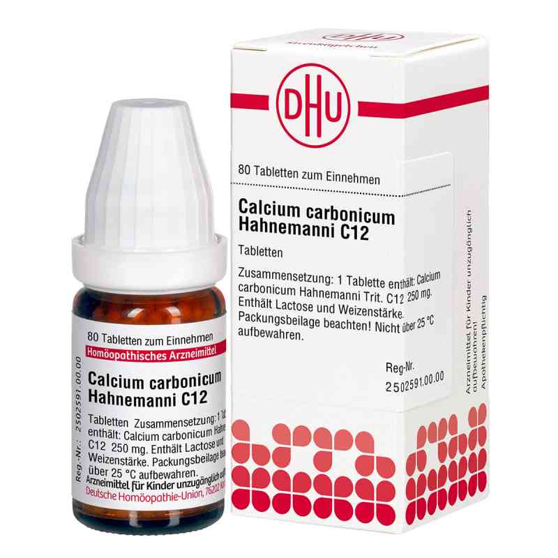 Calcium Carbonicum C12 Tabletten Hahnemanni 80 stk von DHU-Arzneimittel GmbH & Co. KG PZN 07162349