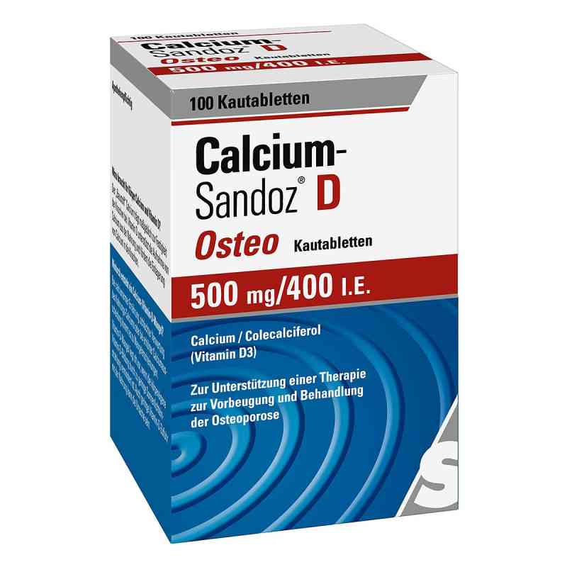 Calcium-Sandoz® D Osteo Kautabletten 500mg/400 I.E. 100 stk von Hexal AG PZN 02227825
