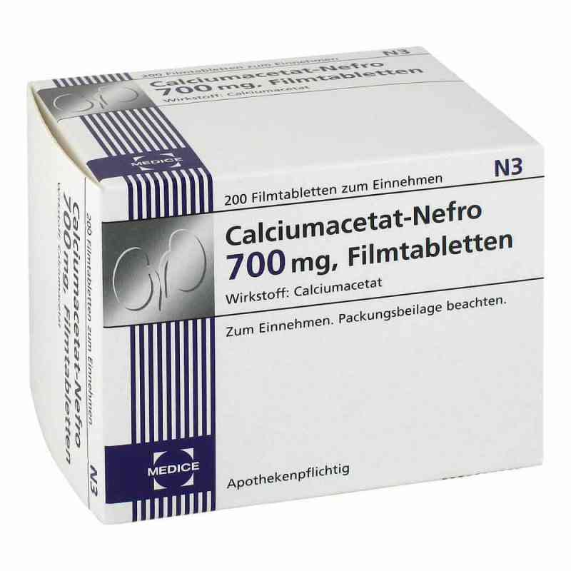 Calciumacetat Nefro 700 mg Filmtabletten 200 stk von MEDICE Arzneimittel Pütter GmbH& PZN 04133229