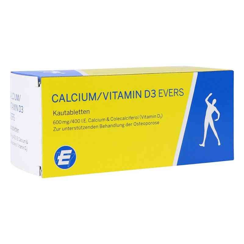 Calcium/vitamin D3 Evers 600 Mg/400 I.e Kautablette (n) 100 stk von Pharmazeutische Fabrik Evers Gmb PZN 17447739