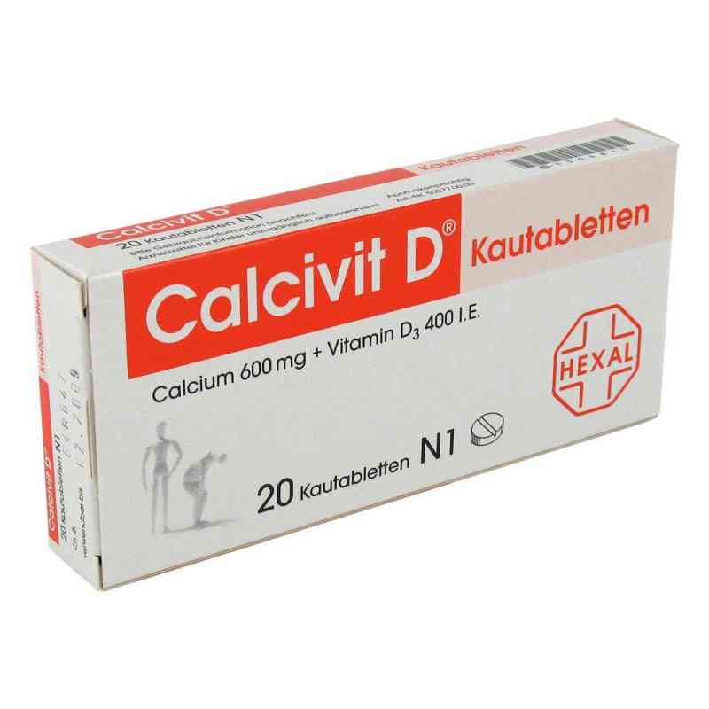Calcivit D Kautabletten 600mg/400 internationale Einheiten 20 stk von CHEPLAPHARM Arzneimittel GmbH PZN 01364810