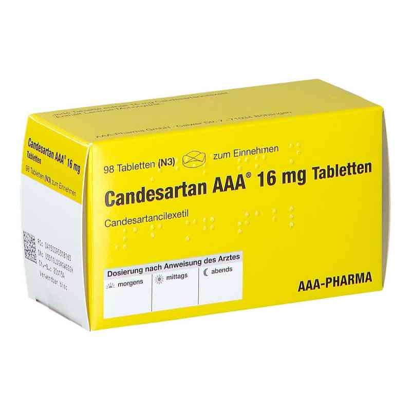 Candesartan AAA 16mg 98 stk von AAA - Pharma GmbH PZN 09531816