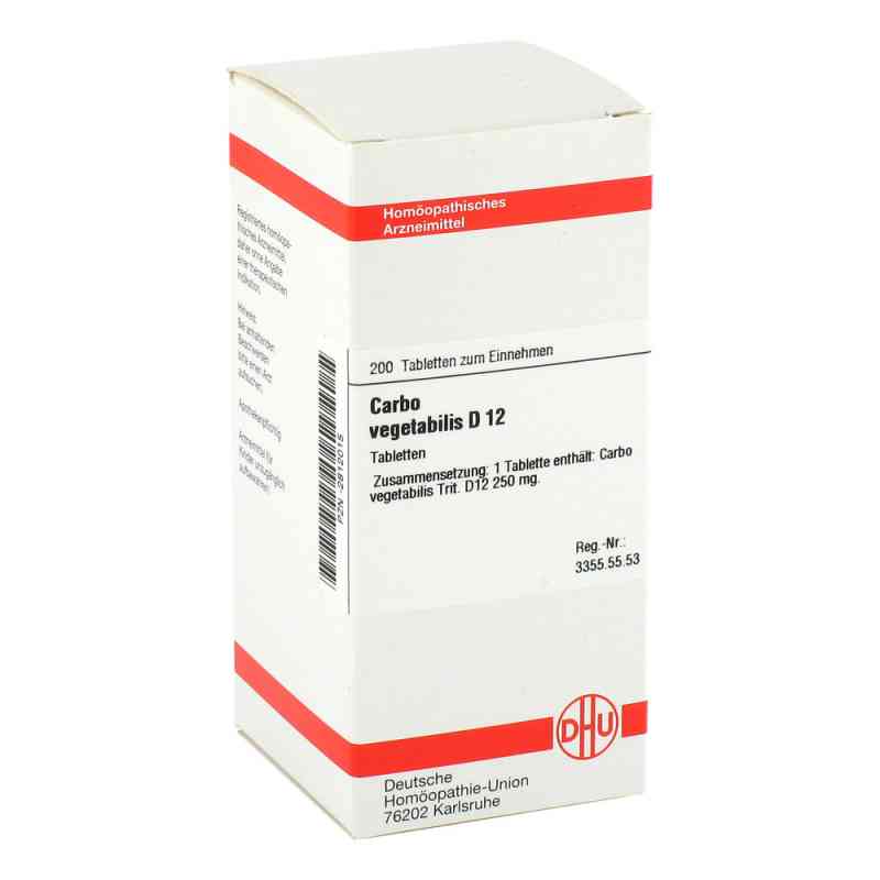 Carbo Vegetabilis D12 Tabletten 200 stk von DHU-Arzneimittel GmbH & Co. KG PZN 02812015