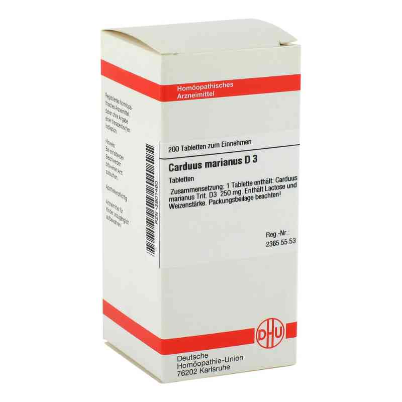 Carduus Marianus D3 Tabletten 200 stk von DHU-Arzneimittel GmbH & Co. KG PZN 02801460
