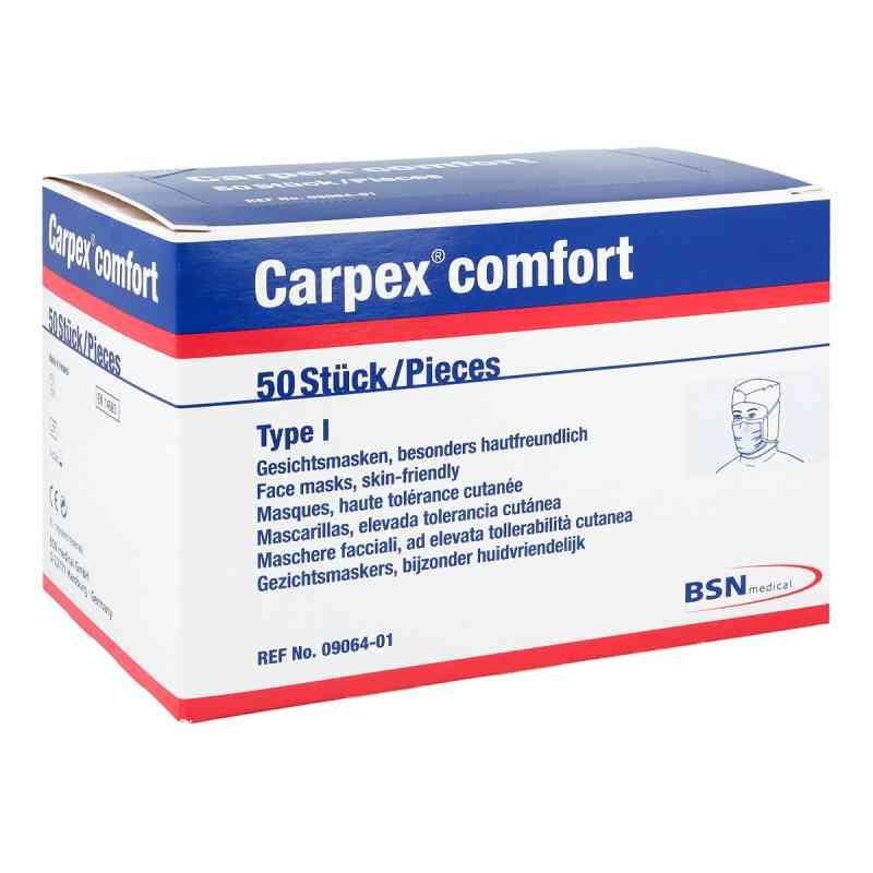Carpex Comfort Typ 1 Op Maske 50 stk von BSN medical GmbH PZN 04237555