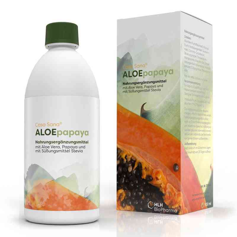 Casa Sana ALOEpapaya Flüssigkeit zum Einnehmen 500 ml von HLH BioPharma GmbH PZN 16582369
