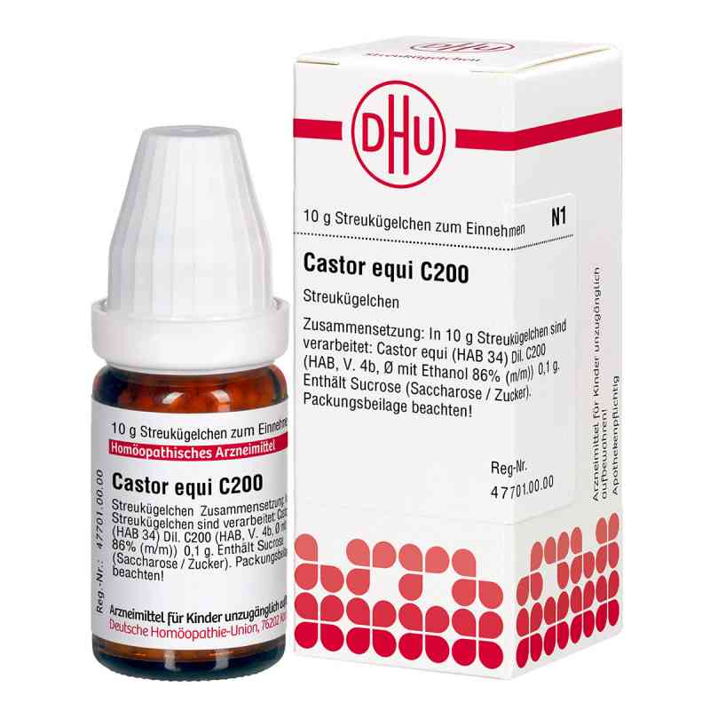 Castor Equi. C200 Globuli 10 g von DHU-Arzneimittel GmbH & Co. KG PZN 07595025