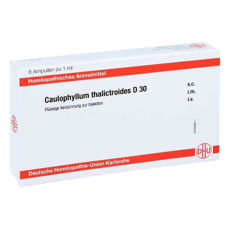 Caulophyllum Thalictroides D30 Ampullen 8X1 ml von DHU-Arzneimittel GmbH & Co. KG PZN 11704951