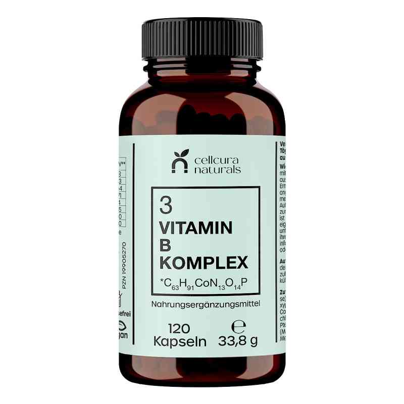 Cellcura Naturals Vitamin B Komplex Vegan Kapseln 120 stk von Cellcura Naturals GmbH PZN 19905270