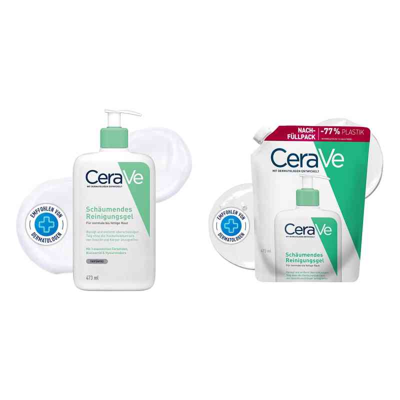 Cerave Schäumendes Reinigungsgel + Nachfüllpack  473+473 ml von L'Oreal Deutschland GmbH PZN 08106640