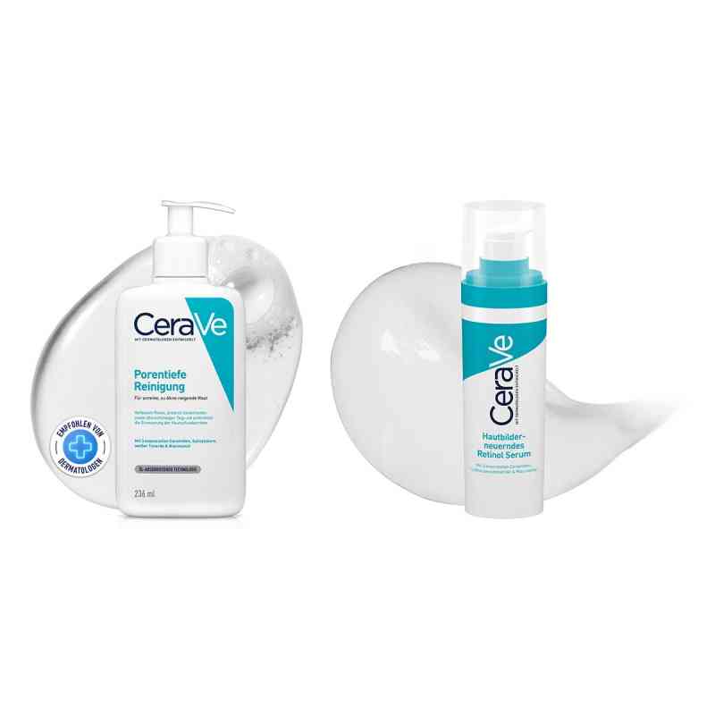 CeraVe Set für unreine Haut: Reinigung & Retinol Serum 236+30 ml von L'Oreal Deutschland GmbH Geschäftsbereich CeraVe PZN 08105190
