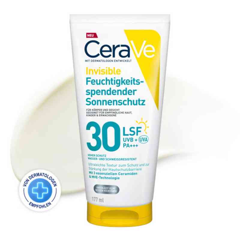 Cerave Sonnenschutz Körper Feuchtigkeitssp.spf 30 177 ml von L'Oreal Deutschland GmbH Geschäftsbereich CeraVe PZN 20115662