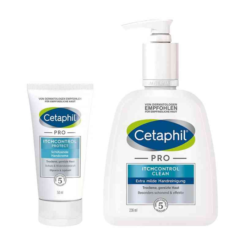 Cetaphil Pro Itchcontrol Clean Handreinigung + Protect Handcreme 236+50 ml von Galderma Laboratorium GmbH PZN 08105070
